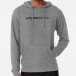 a gray Waystar Royco sweatshirt