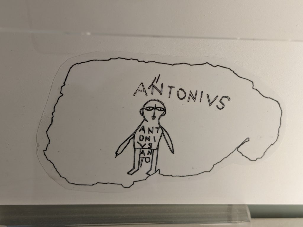 little drawing of a dude named Antonius